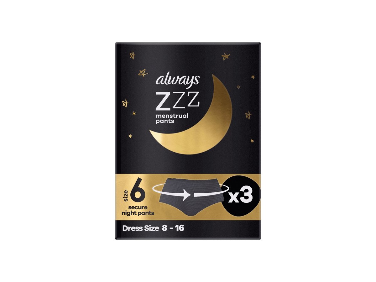 Гащи Always Secure Night S/M 3бр. Пакет 30512