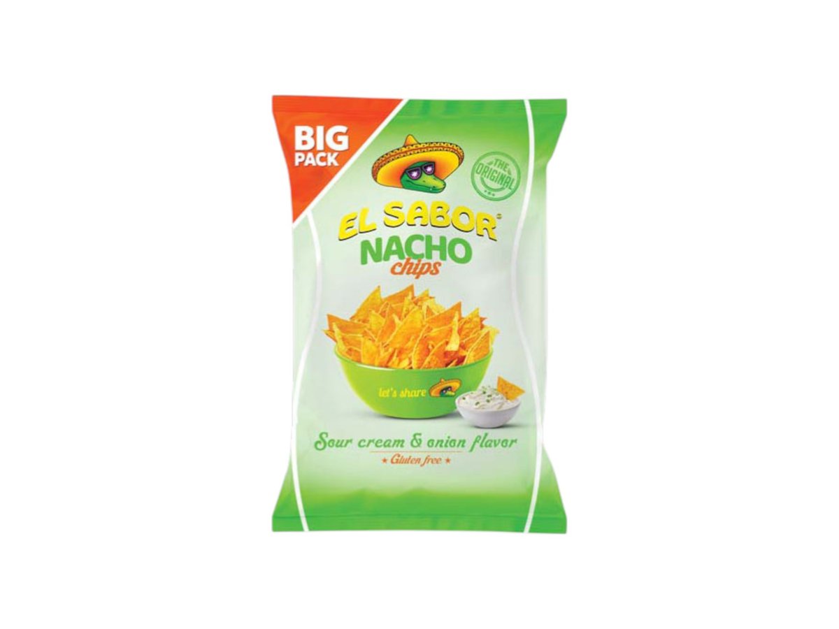Чипс El Sabor Начо Сметана И Лук 180гр