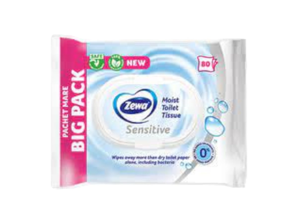 Тх Влажна Zewa Sensitive 80бр