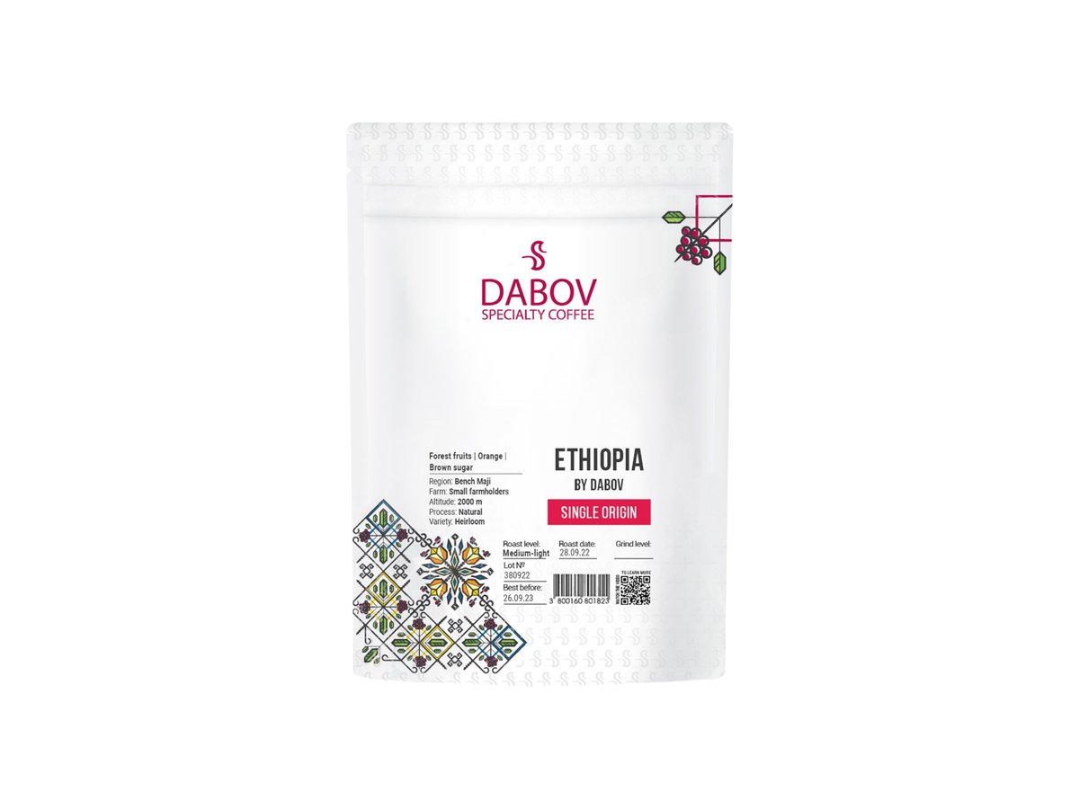 Кафе Dabov Ethiopia By Dabov 200, Зърна