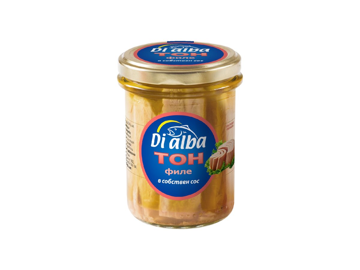 Риба Тон Di Alba Филе в Собствен Сос 200гр