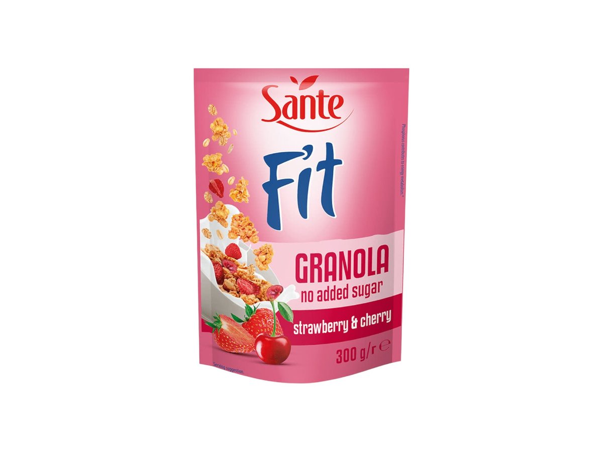 Гранола Sante Fit Малини и Ягоди 300гр Без Захар