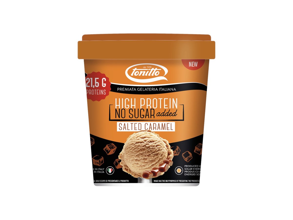 Сладолед Tonitto High Protein Salted Caramel 250гр / 470мл