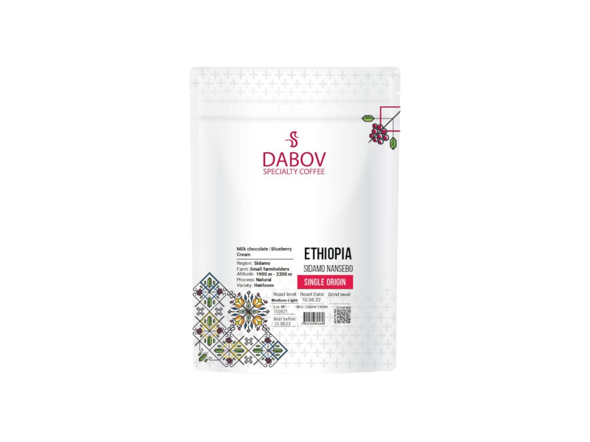 Кафе Dabov Ethiopia By Dabov 200. Мляно