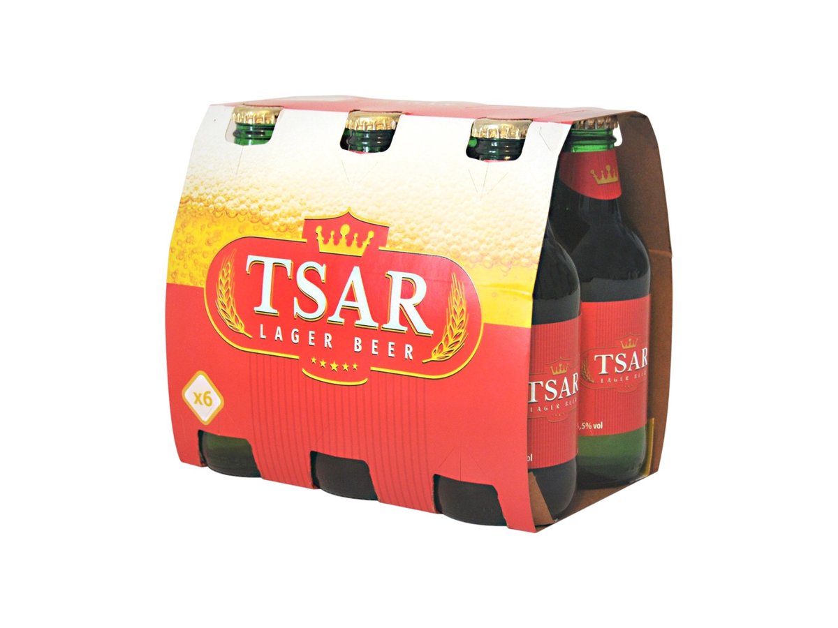 КТ Tsar Lager 6бр Х 250мл Бутилка Франция