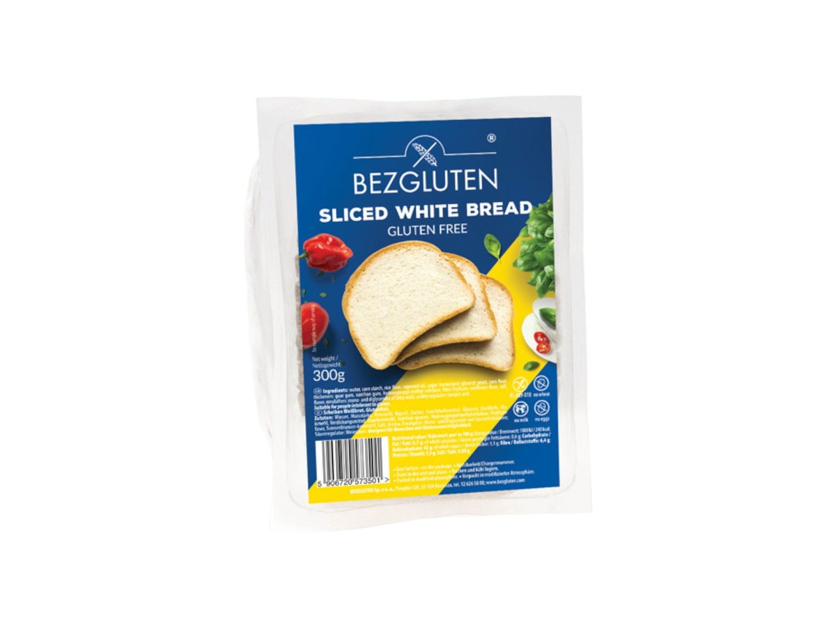 Хляб Bezgluten Бял Слайс Без Глутен