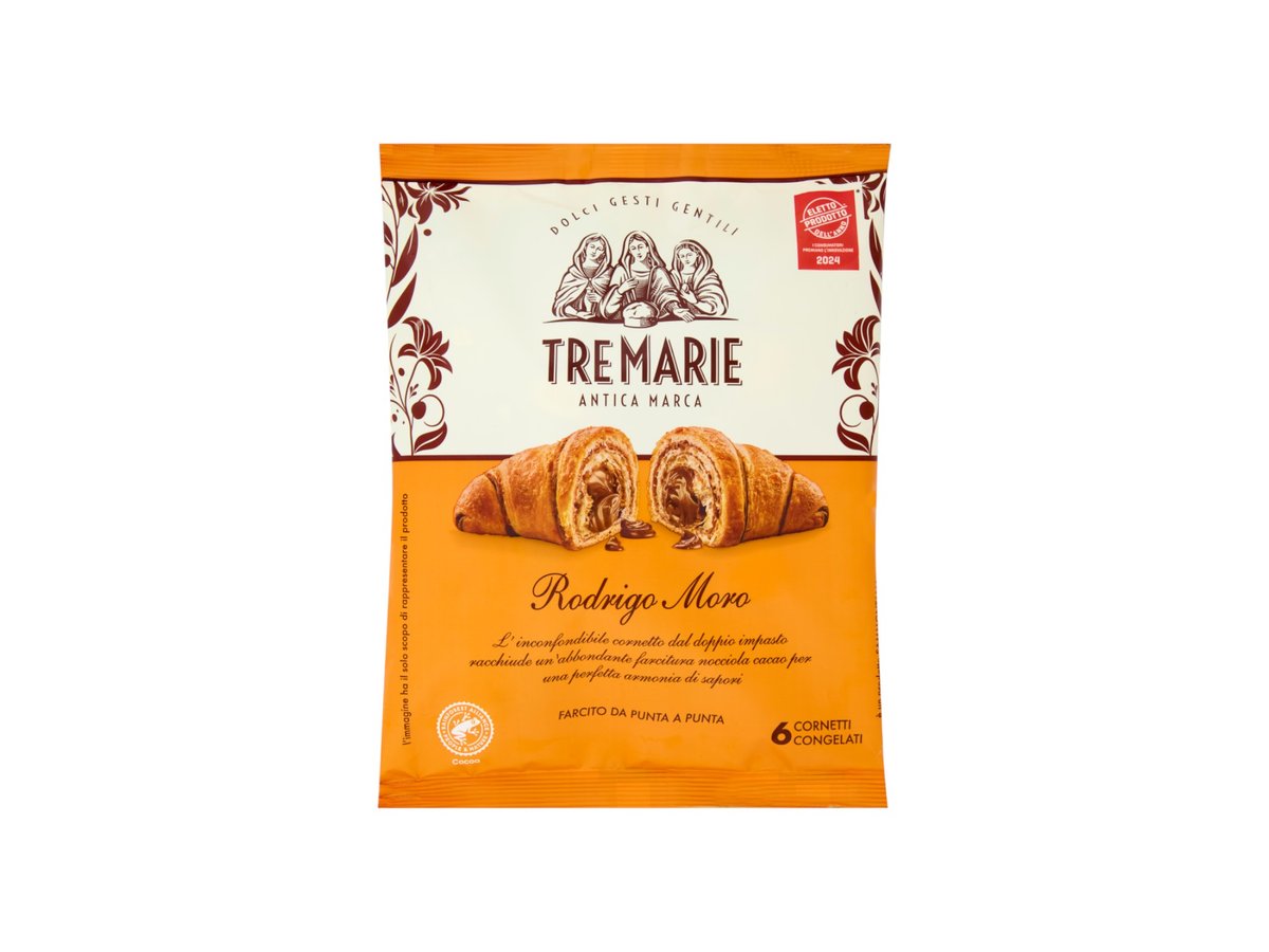 Кроасани Tre Marie Лешници и Какао 6Бр х