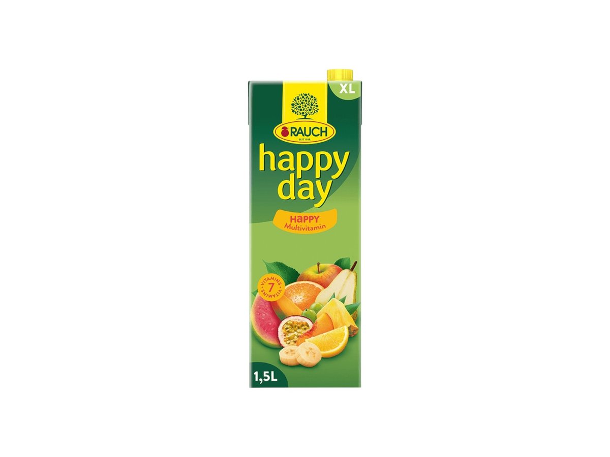 Напитка Плодова Rauch HappyDay Мултивит. 35% 1,5л