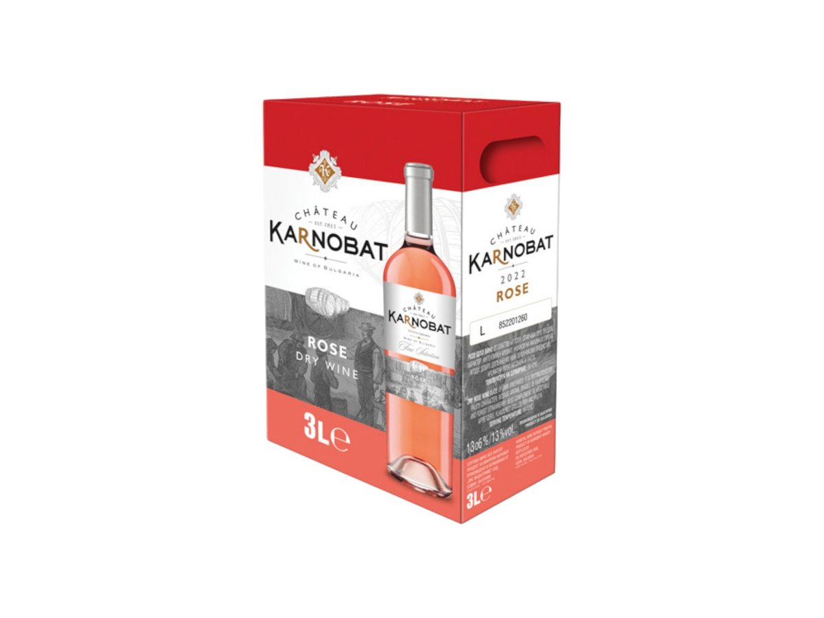 Вино Розе 3 Л Bag-In-Box Шато Карнобат