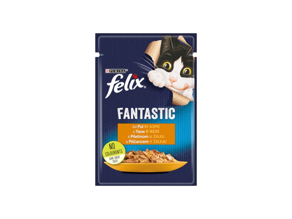 Храна за Котки Felix Fantastic Теле Грил 85гр