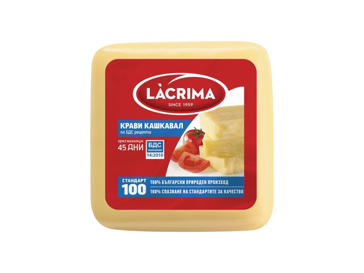 Кашкавал От Краве Мляко Lacrima Бдс 400гр Рп