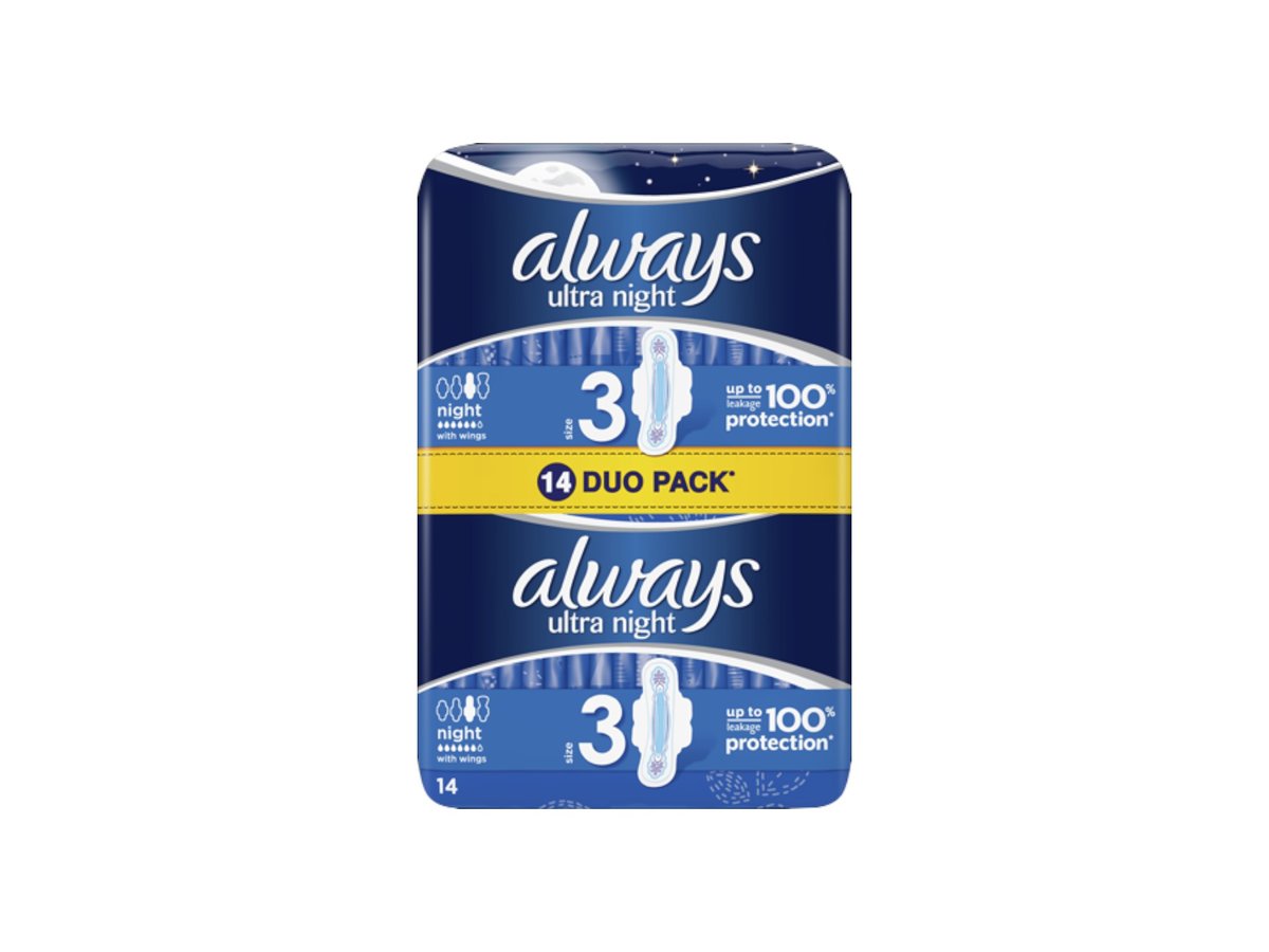 Дамски Превръзки Always Ultra Найт Дуо 14бр.30500