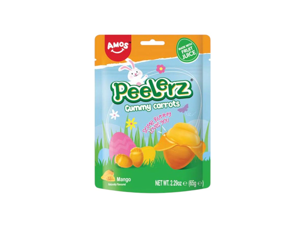 Бонбони Желирани Amos Peelerz Carrot 65 Г