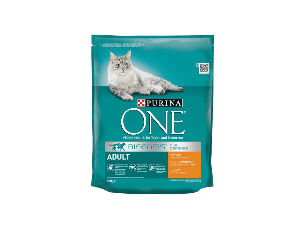 Храна за Котки Purina One Adult Суха Пиле 800гр