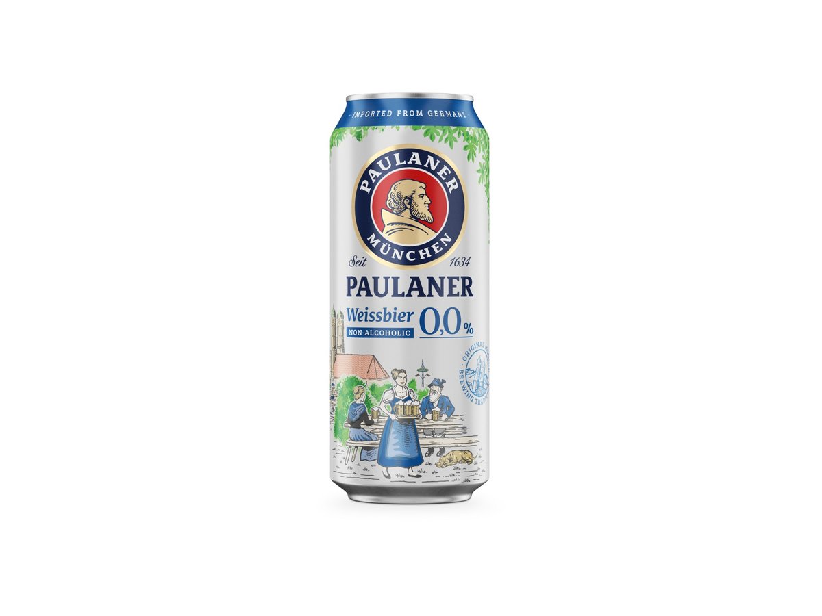 Бира Paulaner Безалк. 0.0% 500мл Кен Германия