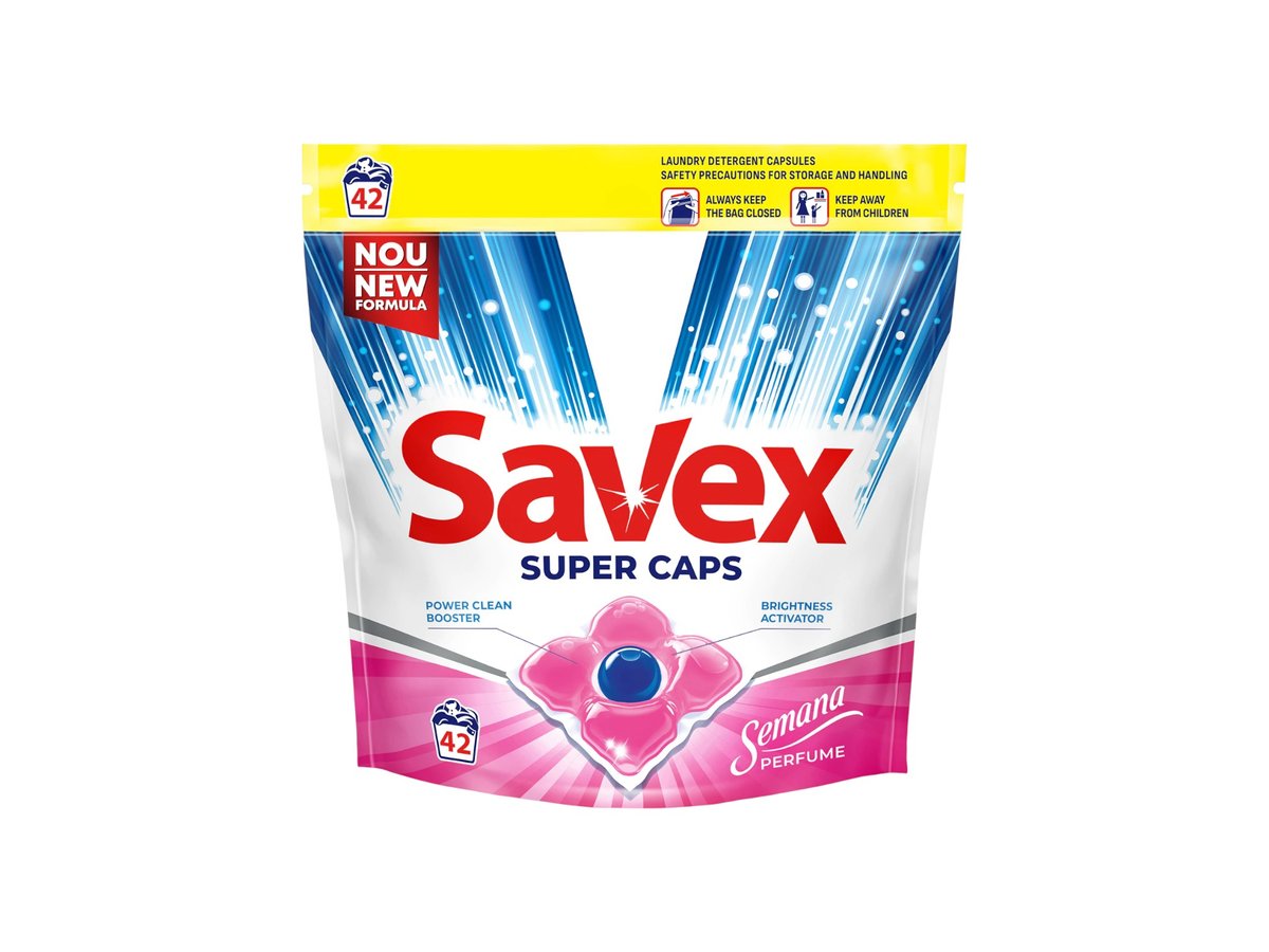 Капсули За Пране Savex Semana Perfume 2В1 42бр