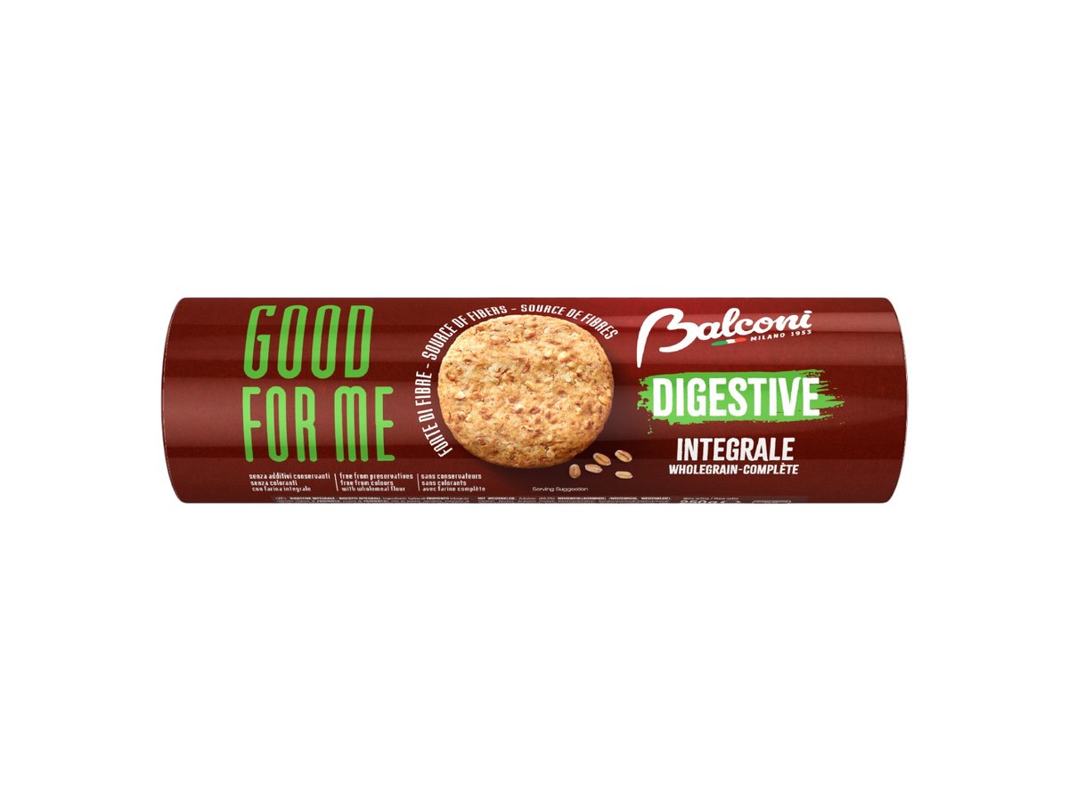 Бисквити Balconi Digestive Пълнозърнести 250гр