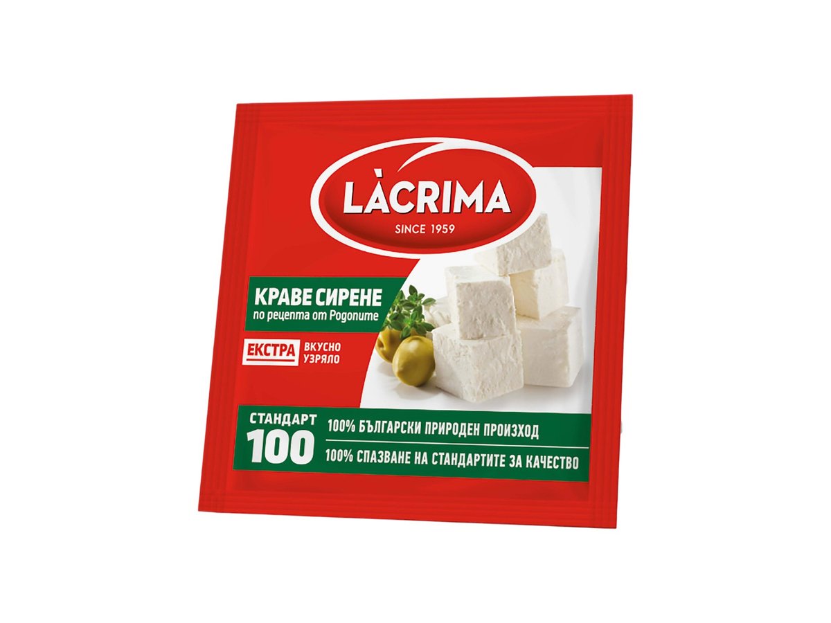 Сирене От Краве Мляко Lacrima Екстра 350гр Вакуум