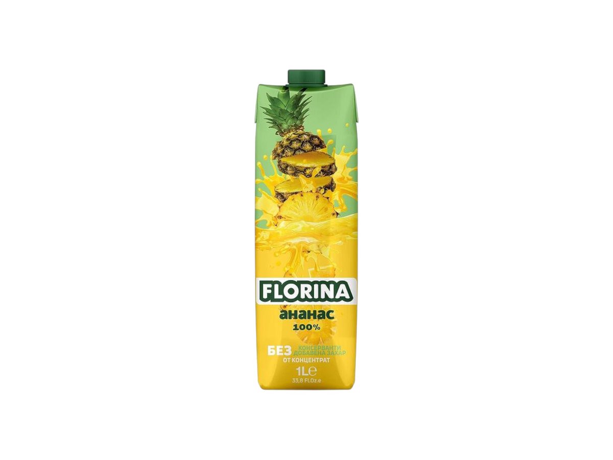 Сок Florina Ананас 100% 1л Ф108