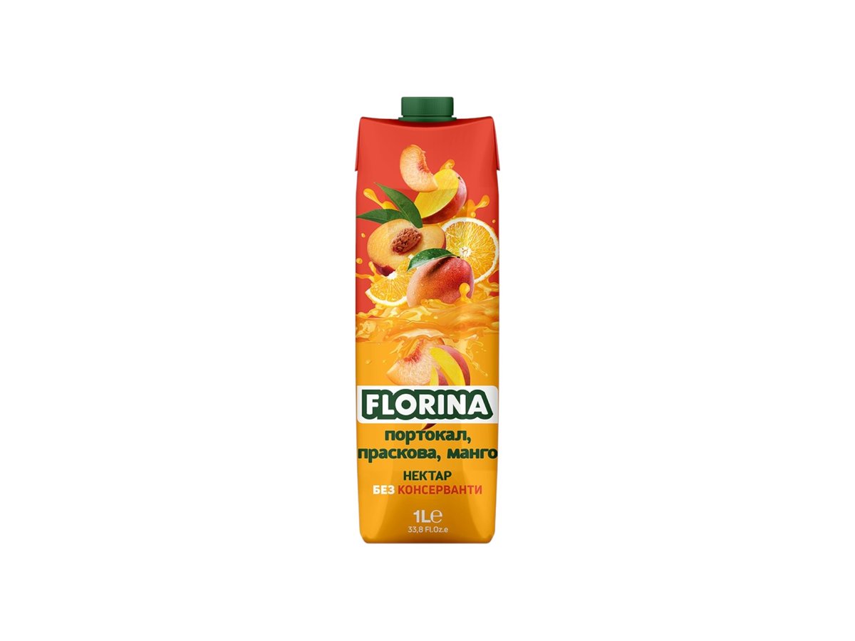 Нектар Florina Манго Праскова И Портокал 50% 1л