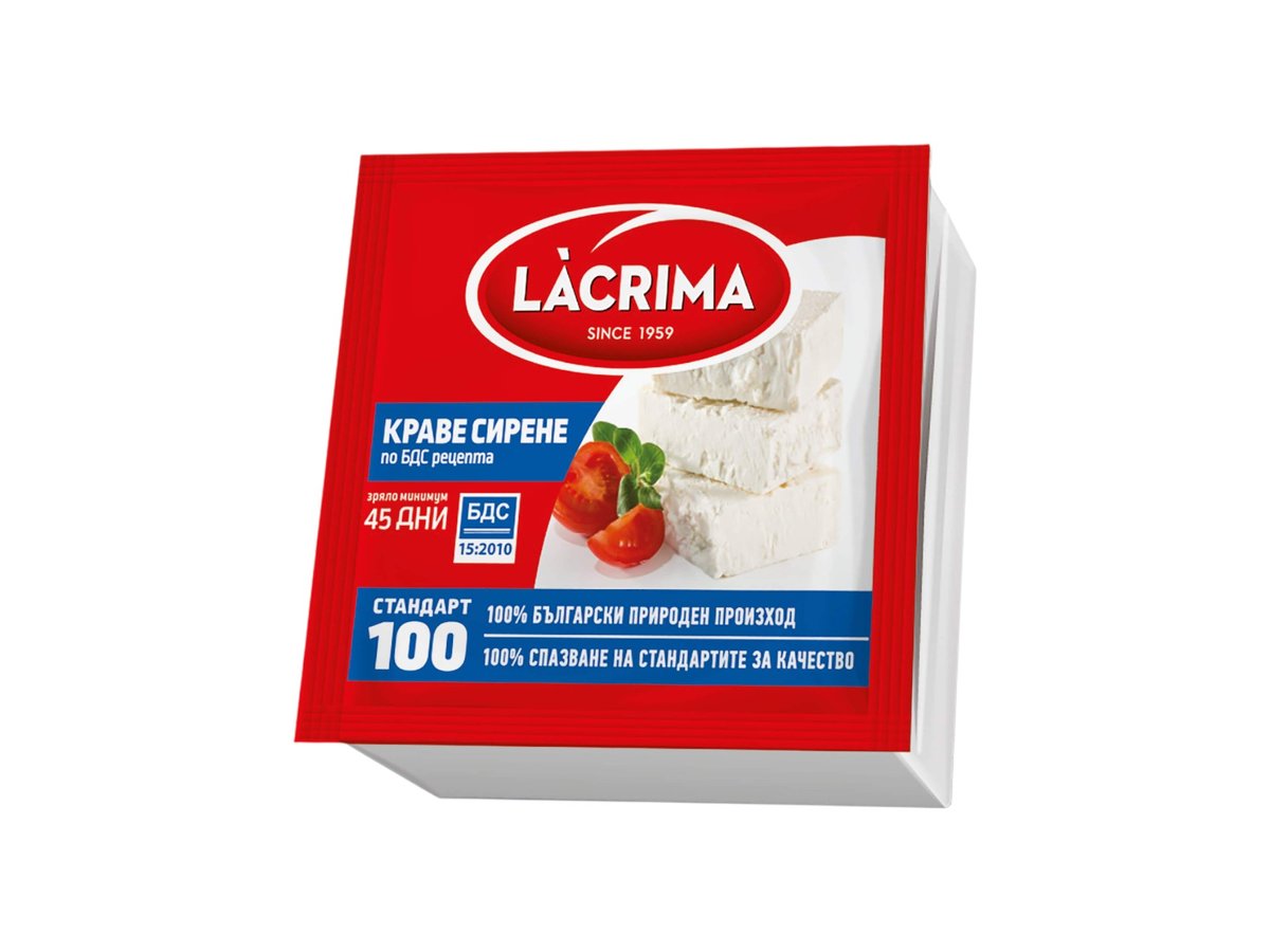Сирене Краве Lacrima По Бдс 350гр Вакуум Рп