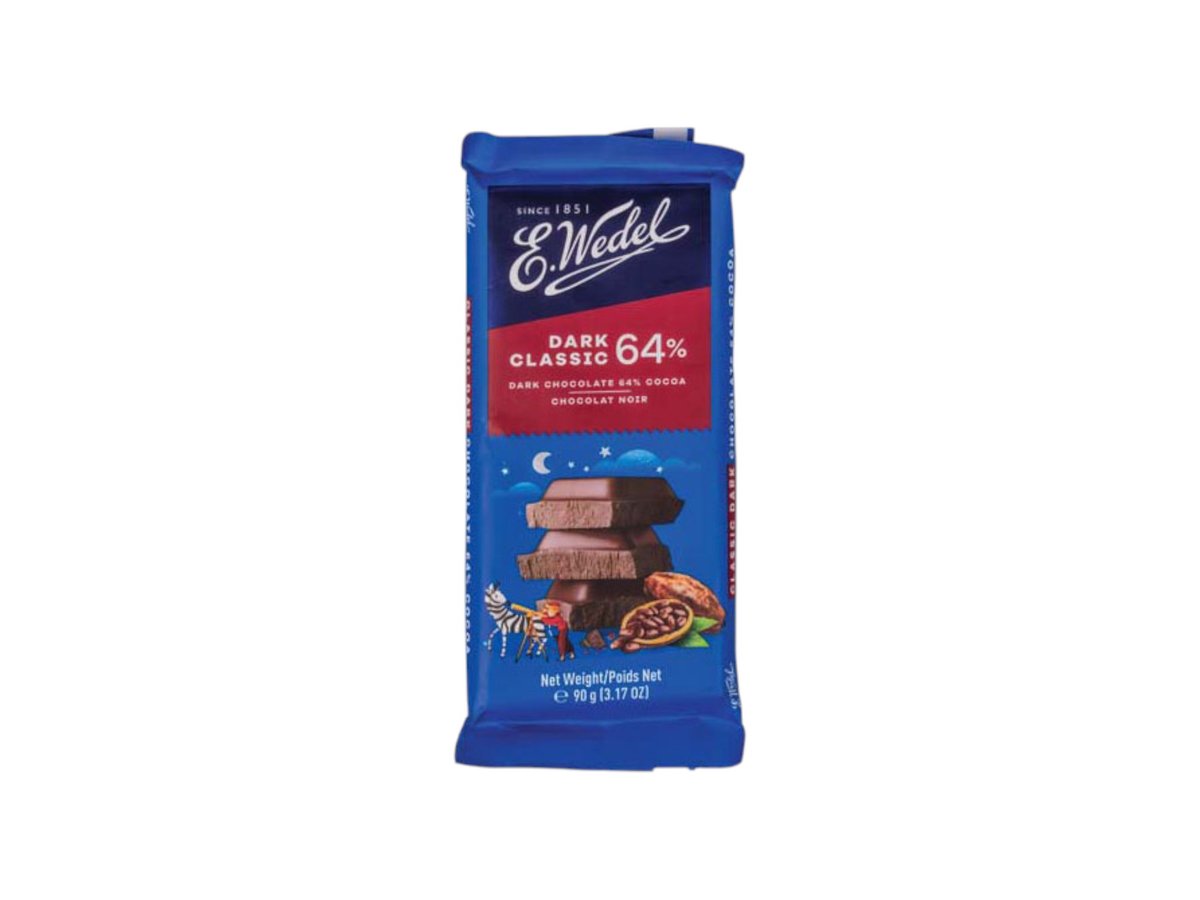 Шоколад E. Wedel Dark 64% Classic 90 Г Import