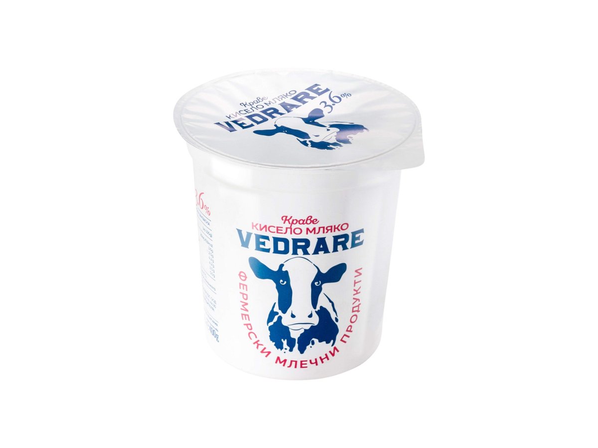 Мляко Кисело Vedrare 3.6 % 400гр Рп Farm