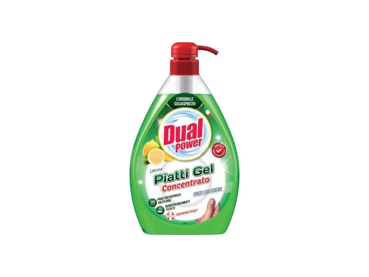 Препарат За Съдове Dual Power Лайм 1л Помпа
