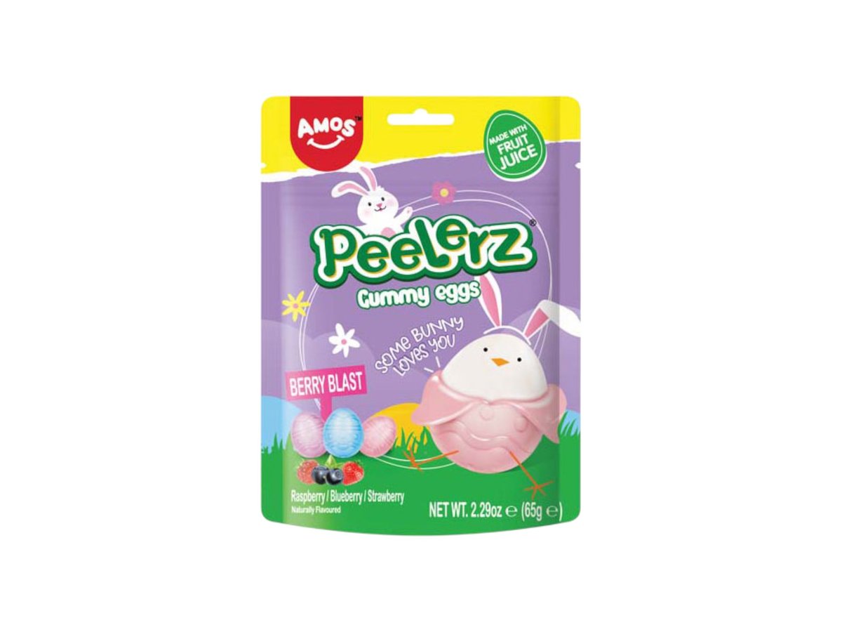 Бонбони Желирани Amos Peelerz Eggs 65 Г