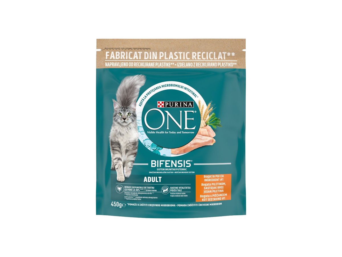 Храна за Котки Purina One Adult Суха Пиле 450гр.