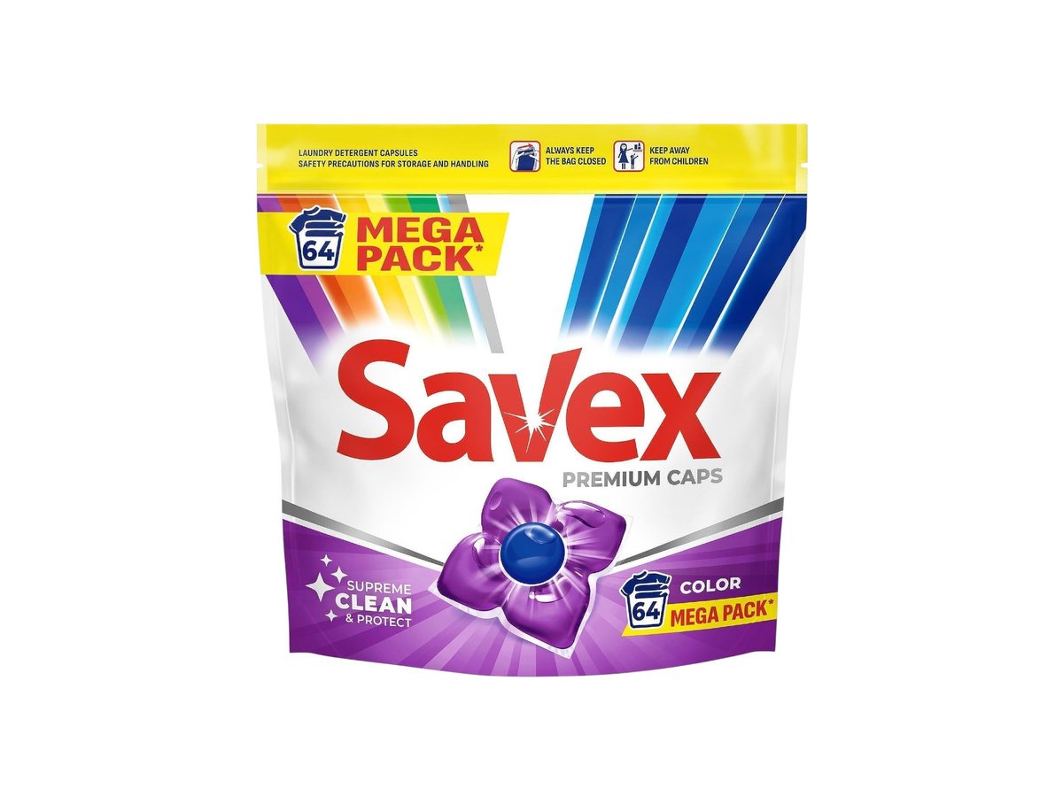Капсули за Пране Savex Color 64бр