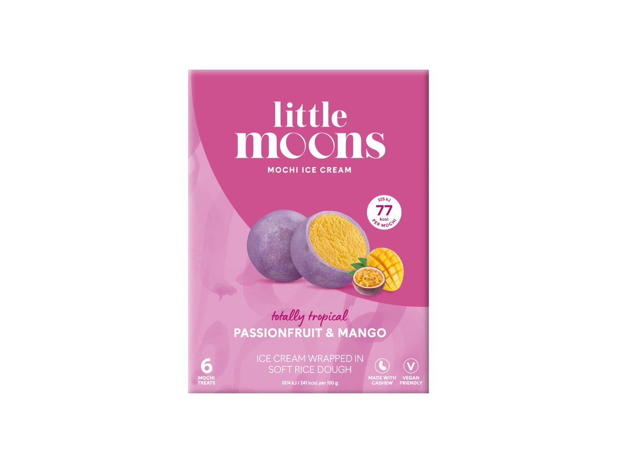 Сладолед Little Moons Маракуя И Манго 6бр 192гр Кутия Moch