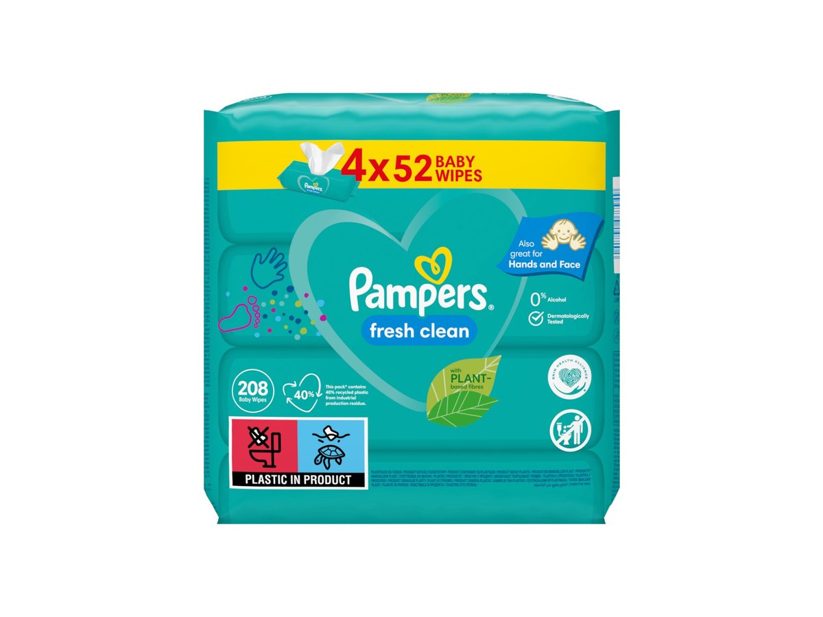 КТ Кърпи Бебешки Pampers Фреш 4Х52бр49158