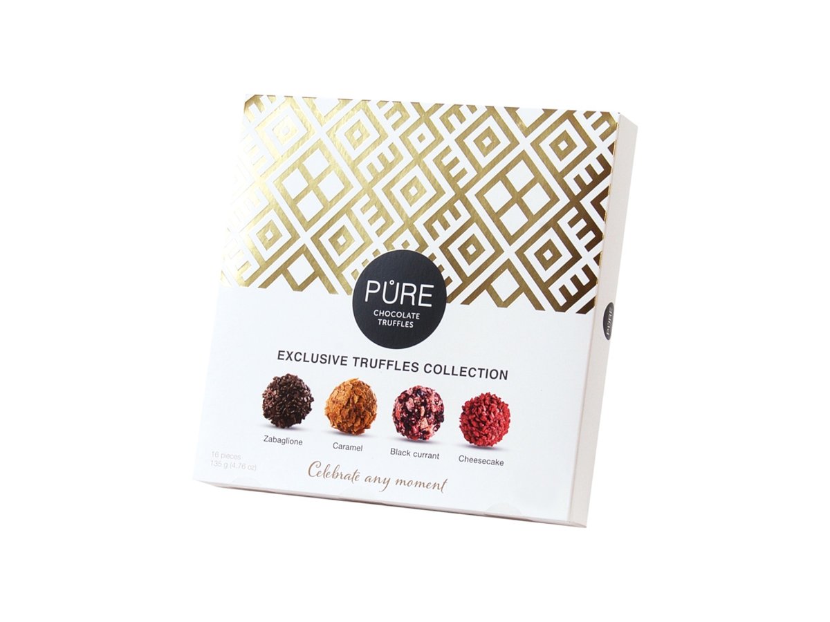 Бонбони Трюфели Pure Gold Collection 16бр 135гр Кутия