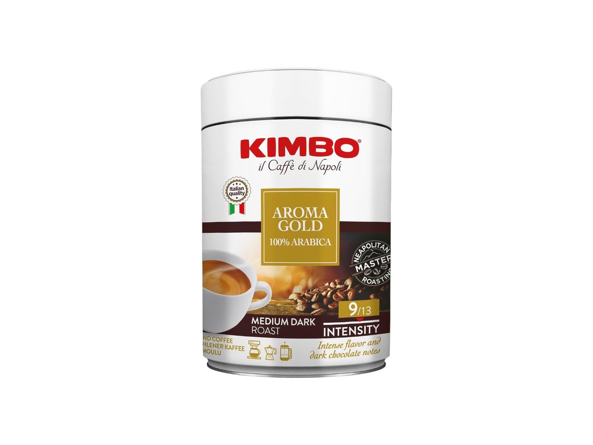 Кафе Kimbo Aroma Gold 100% Арабика 250гр Мет.Кутия