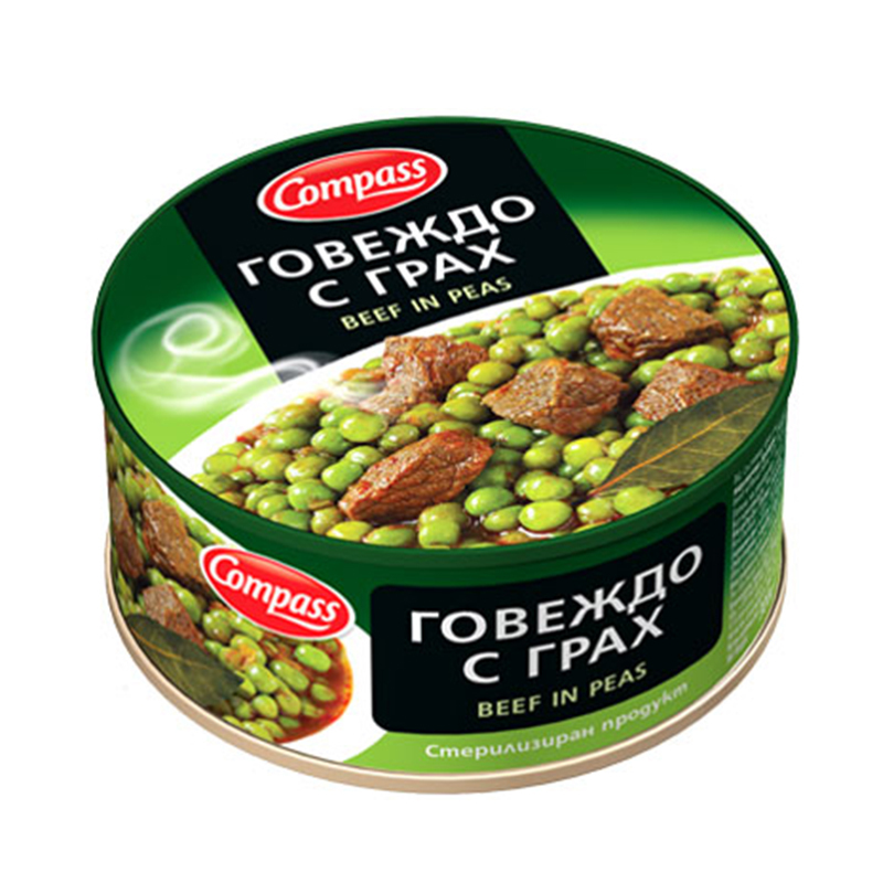 Говеждо с грах Компас 300гр.