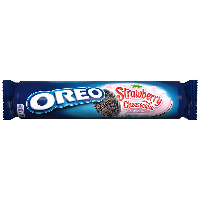 Бисквити Oreo Ягодов крем 154 гр. - Oreo