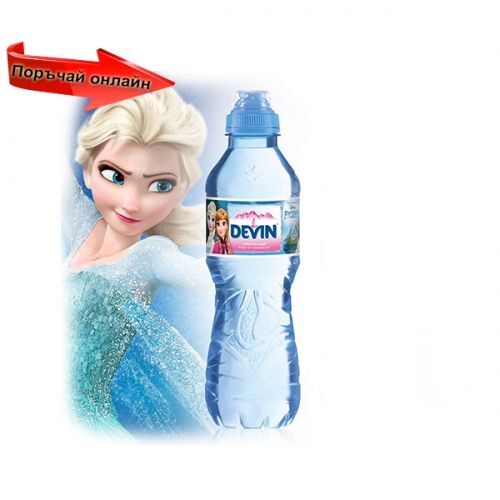 Девин изворна вода Disney с биберон 330 мл. - Девин