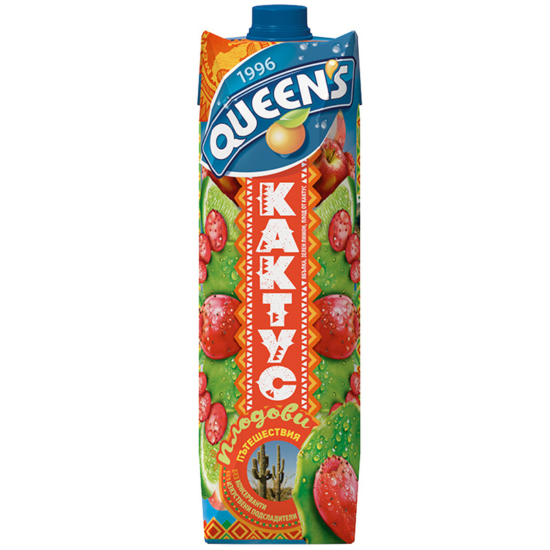 Плодова напитка от Кактус Queen's 1л.