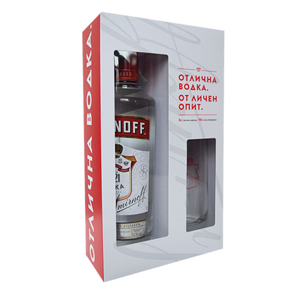 Водка Smirnoff 700мл.+ чаша