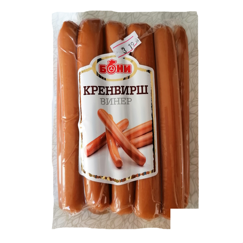 Кренвирш винер Бони 400гр.