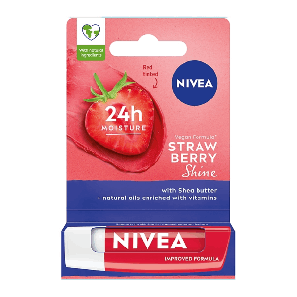Балсам за устни ягода Nivea 4.8гр.