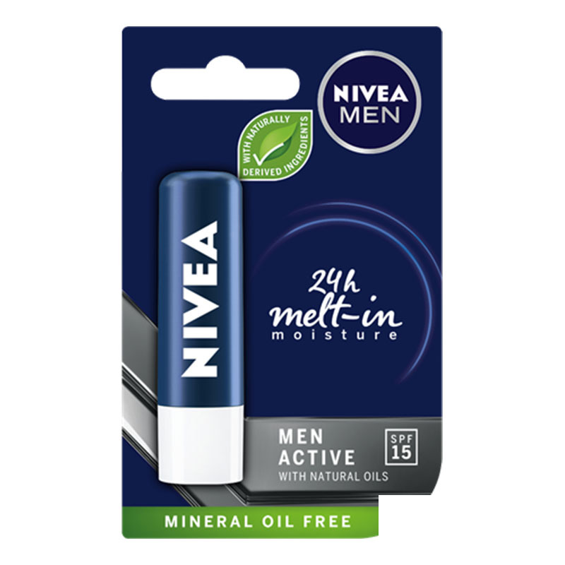 Балсам за устни Men Active Nivea 4,8гр.
