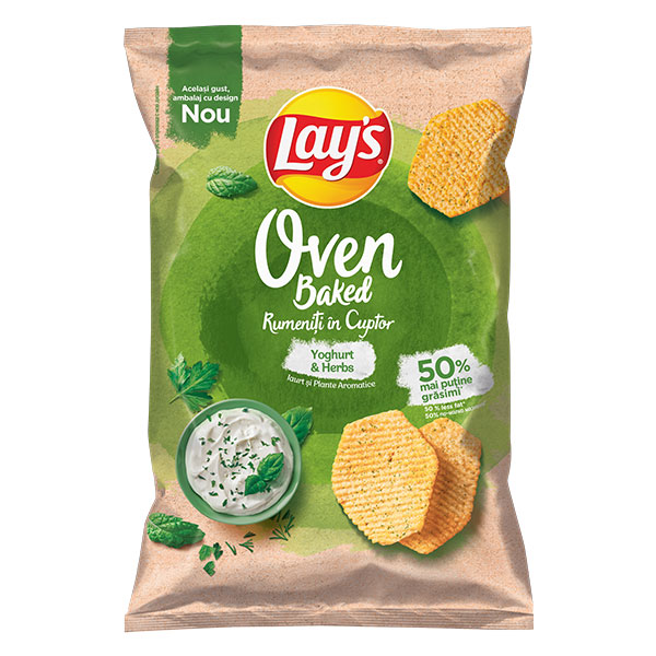 Чипс Lay's картофен печен йогурт и билки 125гр.