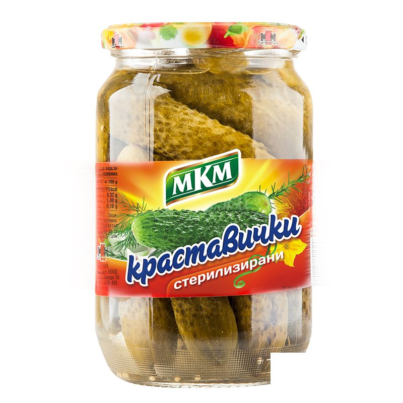Краставички стерилизирани МКМ 680гр.