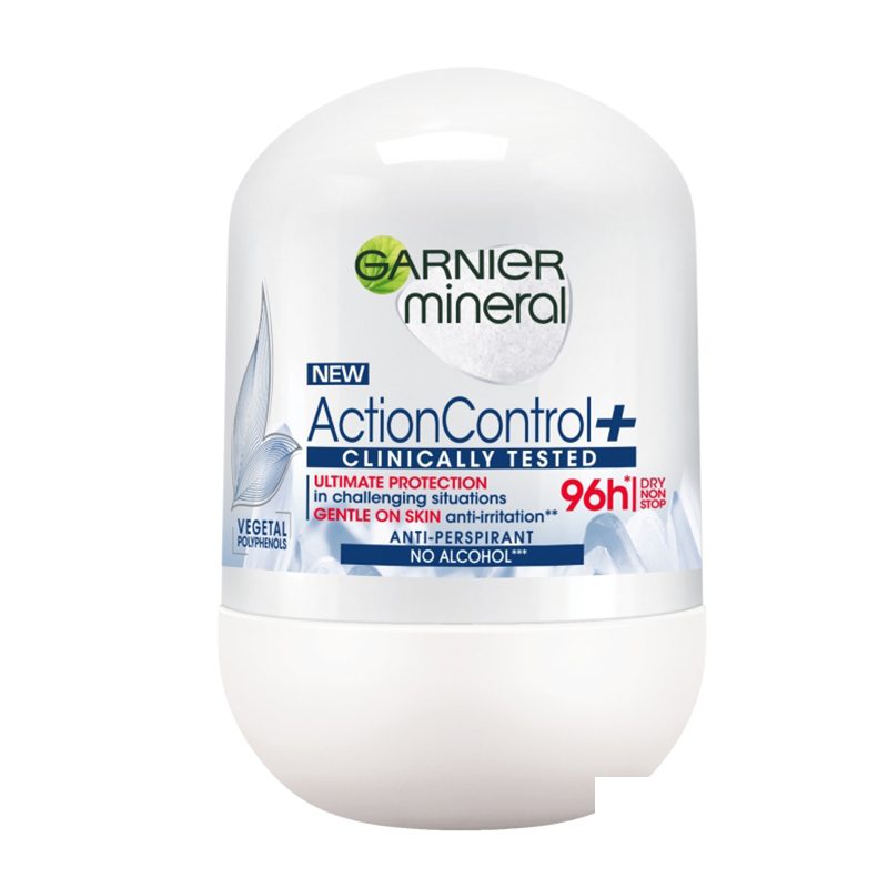 Рол-он Action Control Clinically tested 96h Garnier mineral 50мл.