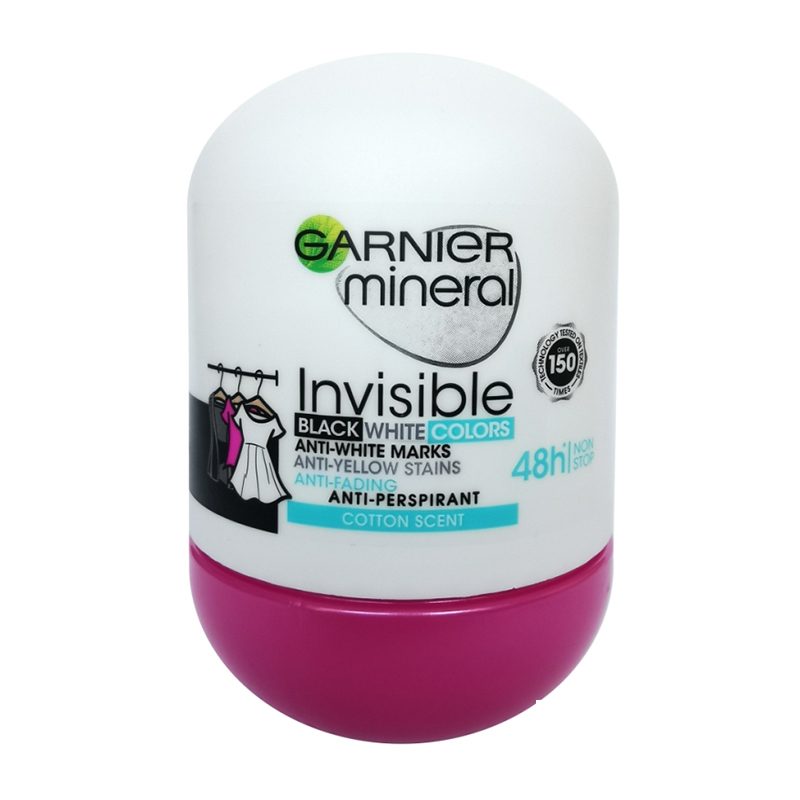 Рол-он Invisible BWC BLACK Garnier mineral 50мл.