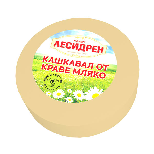 Кашкавал от краве мляко Лесидрен 325гр. - Лесидрeн