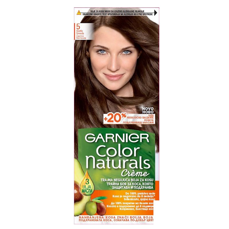 Боя за коса Garnier Naturals светло кестеняв №5