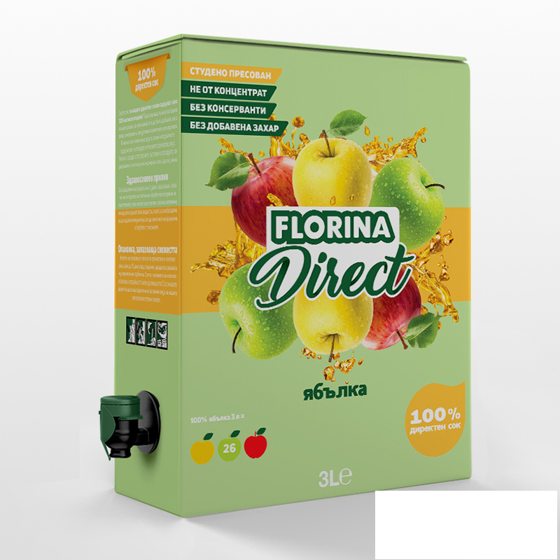 Директен сок Florina ябълка 3л. - Florina